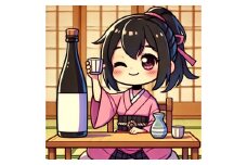 【紫波酒造】限定醸造の日本酒セット（プレミアム）日本酒をモチーフとしたNFTアート (BX017)