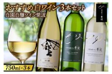 おすすめ白ワイン３本セット【モンドブリエ・リースリングリオン・ミュラートゥルガウ＆ケルナー】 (AL087) 自園自醸ワイン 岩手県 紫波町産ぶどう 100％使用 日本ワイン やや辛口 白ワイン