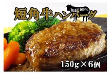 短角牛ハンバーグ　ビーフ100％！　150ｇ×6個