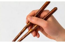 【Wood工房】拭き漆箸・くり　２４cm