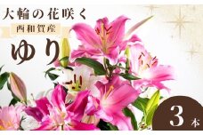 【発送開始】西和賀・高原のユリ 3本 