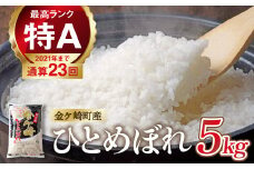 【7月上旬発送】令和6年産 ひとめぼれ 5kg 白米 岩手ふるさと米 米 小分け 袋 ｜ お米 コメ 5キロ 災害 備蓄 防災セット 非常食 白飯 ごはん 炊飯 レトルト カレー いわて ブランド米 東北 岩手県 金ケ崎町