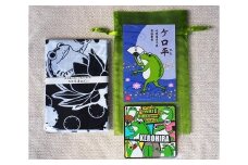 A13.ケロ平セット / 平泉 ゆるキャラ キャラクター てぬぐい 手ぬぐい 塩ビ ステッカー シール ポストカード はがき 葉書 手紙 てがみ 詰め合わせ 和柄 和風 プレゼント 贈答 贈り物 誕生日 お祝い