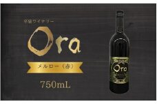 平泉ワイン　Ora　<<オラ>>　メルロー　750mL　お酒 酒 アルコール 赤ワイン 赤 国産 ２０２４年産 宅飲み ギフト 岩手県 平泉町 【mih-wine-003】
