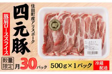 四元豚ありすポーク　肩ロース　スライス　500g