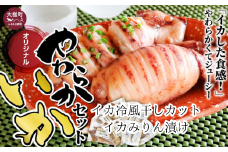 イカ セット(冷風干しカット170g×5・みりん漬け170g×2パック ｜冷凍 マツイカ いか いか焼き イカ焼き ポッポ焼き いかぽっぽ イカぽっぽ みりん 干し 