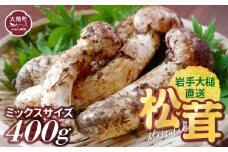 《先行予約》【令和7年10月より発送】松茸 ミックスサイズ400g まつたけ 岩手【41】