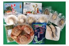 潮風堂の特選セット（いくら あわび ほたて 毛ガニ わかめ など）｜いくら 醤油漬け【すごい品掲載】味付き 醤油 国産 3特 塩いくら 福袋 人気 鮭 海鮮 魚卵 極上品 ikura 岩手