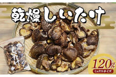 勝山さんの乾燥椎茸 120g（ミックスサイズ）岩手県山田町 三陸山田 岩手三陸産 椎茸 原木 野菜 きのこ YD-716