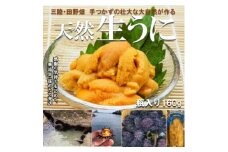 岩手・三陸　小さな村のきれいな海で育った　新鮮　瓶入り生うに(160g)【1308103】