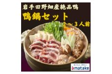 ＜田野畑村産＞合鴨鍋セット 2～3人前(合鴨ロース200g・合鴨入りだんご110g・鍋つゆ付き)【1607784】