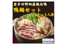 ＜田野畑村産＞合鴨鍋セット 2～3人前(合鴨ロース200g・合鴨入りだんご110g・鍋つゆ付き)【1607784】