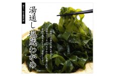  三陸 普代産 わかめ（湯通し塩蔵わかめ）100ｇ×10袋入 化粧箱入り ご希望の方には包装いたします。