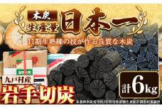 岩手切炭 炭  木炭 6kgパック 九戸産《30日以内に出荷予定(土日祝除く)》 箱入り 岩手木炭 キャンプ バーベキュー BBQ 消臭 火鉢 囲炉裏 炭 国産木炭 川遊び ロッジ レジャー 行楽 安全 安心