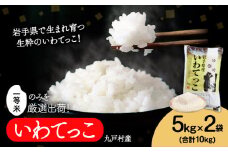 米 いわてっこ 10kg《30日以内に出荷予定(土日祝除く)》 岩手県 九戸村 一等米 精米 白米 お米