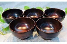 大野木工中椀（着色）５個セット
