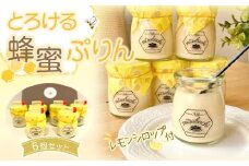 とろける蜂蜜ぷりん 6個セット　【 デザート 食後 おやつ 洋菓子 スイーツ 蔵王地養卵使用 こだわり卵 優しい甘み コク 滑らか 生菓子 食べ物 食品 手土産 お土産 】