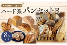 【天然酵母パン オ フルニル デュ ボワ】天然酵母パン屋のハード系パンセット　B（8点入）【パン 詰め合わせ ご当地グルメ バゲット 美味しいパン おいしい 朝食 ギフト 贈り物 ベーカリー セット ぱん 国産小麦 パンセット】