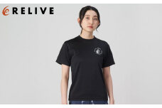 リライブスポーツ/半袖/ブラック（Mサイズ）【ファッション 服 Tシャツ カットソー 衣料 トップス 人気 女 男 スポーツ ゴルフ ウェア アウトドア 仙台市 リラックス カジュアル シンプル トレンド 春 夏 秋 冬 メンズ レディース ユニセックス】