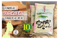【宮城県産 ひとめぼれ】令和6年度産 精米 10kg（5kg×2袋）【米 お米 こめ コメ ご飯 ごはん】