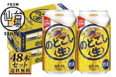 【仙台工場産】キリンのどごし＜生＞350ml×24缶×2ケース（48本セット）【仙台 お酒 ビール 人気 ギフト 麦 洋酒 地元産 地元ビール 日本産 酒類 飲み比べセット プレミアムビール 酒好き パーティー用】