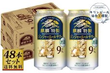 【仙台工場産】キリン 麒麟特製ジンジャーエールサワー9％ 350ml×24缶×2ケース（48本セット）【お酒 さけ 洋酒 人気 ギフト 仙台市 やまや 酎ハイ 飲み比べ セット 家飲み パーティー 果実酒 フルーティー プレゼント 贈答用】