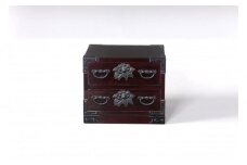 仙台箪笥　二つ抽　木地呂塗【伝統 工芸品 グッドデザイン賞 タンス たんす 和タンス 仙台】