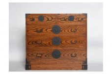 仙台箪笥　整理箪笥S-ハイタイプ　拭き漆【伝統 工芸品  タンス たんす 和タンス 仙台】