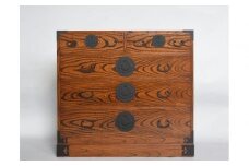仙台箪笥　整理箪笥S-ハイタイプ　拭き漆【伝統 工芸品  タンス たんす 和タンス 仙台】