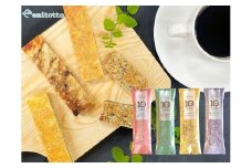【定期便全4回】鐘崎　魚と大豆のWたんぱく質 「シープロテイン10BAR（12本セット）」４種の味を楽しめる