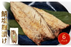 鯖 塩麹漬け 切身 12枚（2枚×6）冷凍 小分け 個包装 魚 切り身 焼き魚 焼魚 漬魚 お惣菜 宮城県 石巻市  簡単調理 さば サバ 塩こうじ 漬け 魚 熟成 青魚