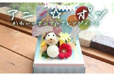 アニ☆ポン＜イヌ＞   花 生花 花束 動物 イヌ 可愛い ギフト プレゼント