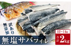 ＜ 訳あり ＞ 無塩サバフィレ  2kg  魚 さばフィーレ 冷凍 不揃い 規格外 焼き魚 焼魚 煮魚 魚 切身 切り身 青魚 鯖 切身 さば サバ フィレ 宮城県 石巻市