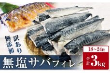【発送月指定なし】さば ＜ 訳あり ＞ 無添加 無塩サバフィレ 3kg  冷凍 魚 青魚 不揃い 規格外 ご家庭用 焼き魚 焼魚 煮魚 鯖の味噌煮 鯖 切身 サバ フィレ わけあり 食塩無添加 鯖フィレ サバフィーレ 切り身 宮城県 石巻市