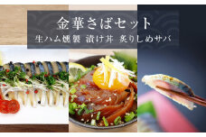 サバ 金華さばセット（ 金華さば生ハム燻製 ・ 金華炙りしめさば ・ 金華さば漬け丼 ）鯖 さば 食べ比べ 冷凍 個包装 詰め合わせ 惣菜 和風惣菜 魚 saba 燻製 生ハム しめ鯖 シメサバ 〆さば 〆サバ 寿司 漬け魚 海鮮丼 国産 宮城県 石巻 石巻市