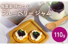 ブルーベリージャム 110g 無添加 摘みたて 手作り 果実 100% アントシアニン トッピング
