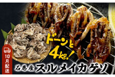 いか 〈 訳あり 〉10月配送 宮城県産 スルメイカ ゲソ 4kg 冷凍 国産 スルメイカ いか 下足 イカ イカゲソ カルパッチョ おつまみ 魚介類 焼イカ イカ料理 バーベキュー BBQ わけあり 不揃い 烏賊 炒め物 フライ ゲソ天 唐揚げ 石巻応援