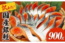 《訳あり》 産地直送！ 国産銀鮭 定塩切身 0.9kg 冷凍 鮭 切り身 国産 銀鮭 定塩銀鮭 切身 期間限定 簡易包装 不揃い 厚切り 肉厚 家庭用 サーモン 塩鮭 しゃけ シャケ 焼き魚 宮城県 石巻市 魚介類 魚 海産物 さけ おかず おつまみ ふるさと納税 9000円 石巻応援