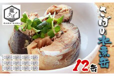 竈さば水煮缶セット　12缶セット　 04203-0773