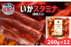 いか スタミナ （野菜入り）12パック ( 260g × 12 )  冷凍 真空パック 加熱用 バーベキュー キャンプ 時短 サッと一品 烏賊 野菜 sh00008