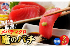 メバチマグロ 竈のバチ 柵 2本 約400g 中トロ 刺身 刺し身 マグロ 刺身 お刺身 さく 柵 2本 おつまみ 塩竈市 宮城県 YAMATO ya00001