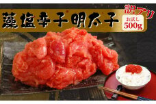  訳あり 特盛 お試し 藻塩 辛子明太子 500g ｜ r6-04203-0827 ｜ 明太子 めんたいこ 辛子 訳アリ わけあり たっぷり
