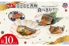 《 訳あり 》ことこと 煮魚 食べきりサイズ 詰合せ ｜ セット 規格外 訳アリ 金目鯛 キンキ 鯛 銀鱈 鱈 タラ たら 銀だら メカジキ 仙台味噌 味噌 白ひらす ひらす しょうが煮 三陸産 鯖 さば サバ さんま サンマ 秋刀魚 佃煮 レンチン お手軽 ｜ ym0008