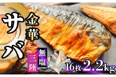 【ふるさと納税】 三陸 金華さば 半身フィレ 2.2kg(16枚) 無塩 冷凍 バラ凍結 ブランド 国産 宮城県産 金華山沖 三陸沖 金華さば さば 鯖 サバ 魚介 大容量 焼き魚 煮魚 味噌煮 お弁当 おかず おつまみ 宮城県 塩竈市 三波食品