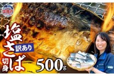 【訳あり】塩さば切身 深層海塩仕込み 500g  | ym00013-500 サバ さば 切り身 鯖 海塩 塩竈市 ヤママサ