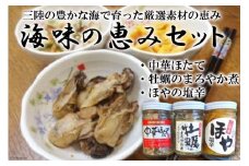 海味の恵みセット [上平 宮城県 気仙沼市 20565655] 魚介類 魚介 ホタテ 帆立 ほたて 牡蠣 カキ ほや ホヤ 海鞘 珍味 加工品 おつまみ