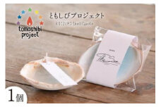 気仙沼の海をイメージしたキャンドル KOIZUMI Shell Candle 1個 [Nr.12（ともしびプロジェクト） 宮城県 気仙沼市 20563585] キャンドル 可愛い かわいい カワイイ