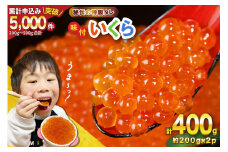味付いくら 鱒卵 200g×2パック [かわむら家 宮城県 気仙沼市 20564994] いくら 海鮮 魚介類 イクラ 醤油漬け 鱒 鱒いくら レビューキャンペーン