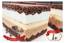 洋菓子 石畳チョコレートケーキ (約9cm×約9cm×約7cm) 280g [シェ・ササキ 宮城県 気仙沼市 20563732] ケーキ スイーツ お菓子 チョコケーキ 生クリーム 冷凍