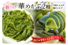 ＼満点★青空レストランで紹介／ 春つげ華めかぶ セット （千切りメカブ・削ぎメカブ)  [第38漁徳丸 宮城県 気仙沼市 20565075] 海藻 メカブ めかぶ 魚介類 芽株 三陸めかぶ 食べ比べ 冷蔵